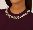Pearly Collar Tank Sweater In Plum