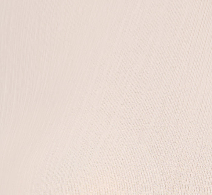 Long Sleeve Semisheer Floral Collar Blouse In Ivory