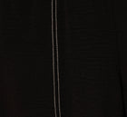 Wide Leg Contrast Stitch Pant In Black Ivory