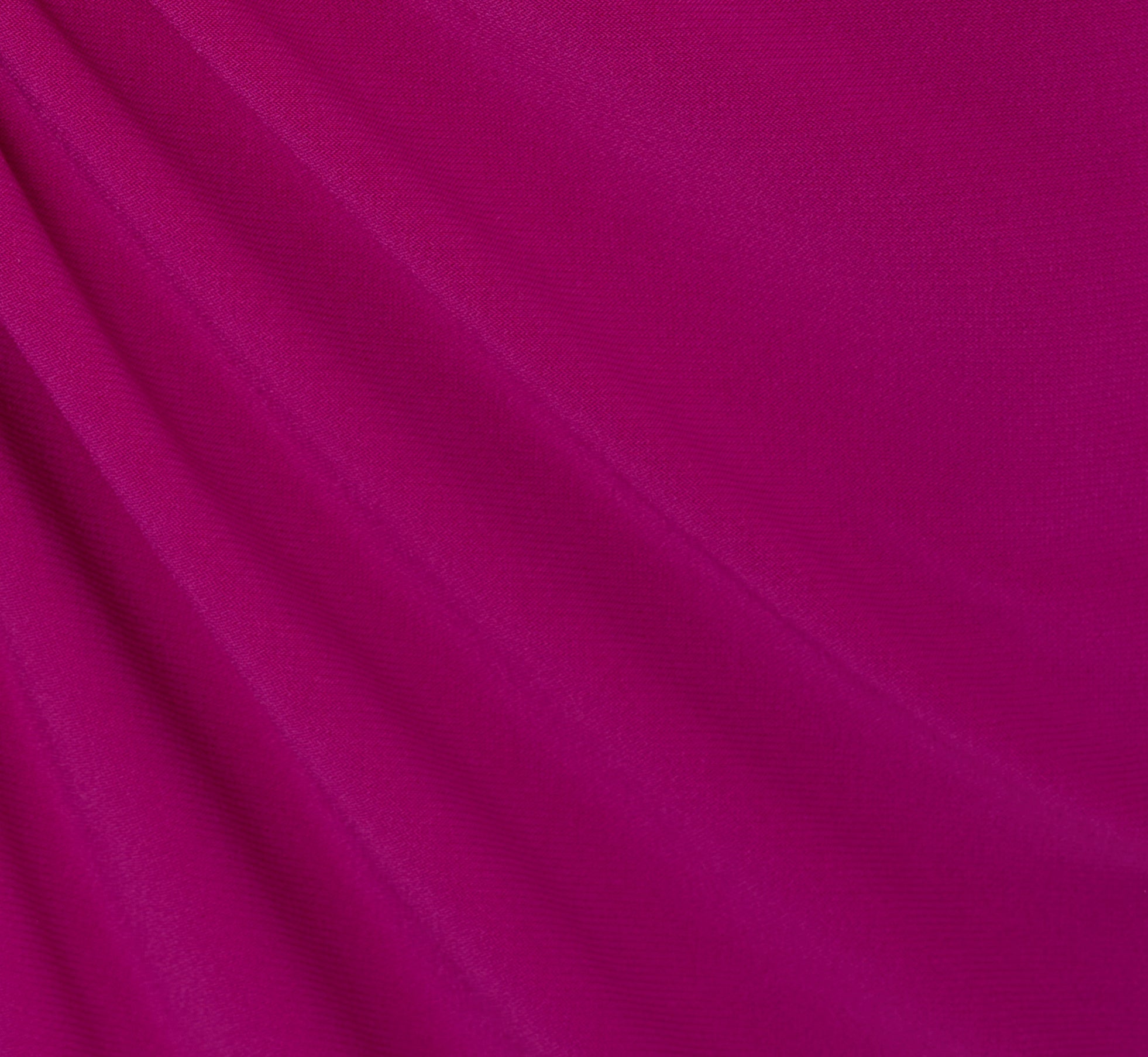 Shirred Jersey Dress With Dual Beaded Straps In Hot Magenta