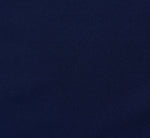 Crepe Midi Length Sheath Dress With Pearl Trimmed Sleeves In Navy Sateen