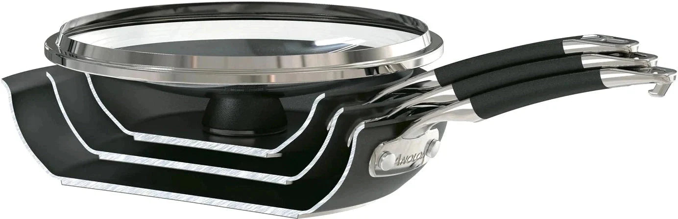 Anolon - 10 PC Smart Stack Hard Anodized Nesting Cookware Set - 87537