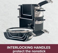 Anolon - 10 PC Smart Stack Hard Anodized Nesting Cookware Set - 87537