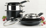 Anolon - 10 PC Smart Stack Hard Anodized Nesting Cookware Set - 87537
