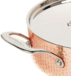 Cuisinart - 8 PC Hand Hammered 5-Ply Copper Cookware Set - HCFP-8C