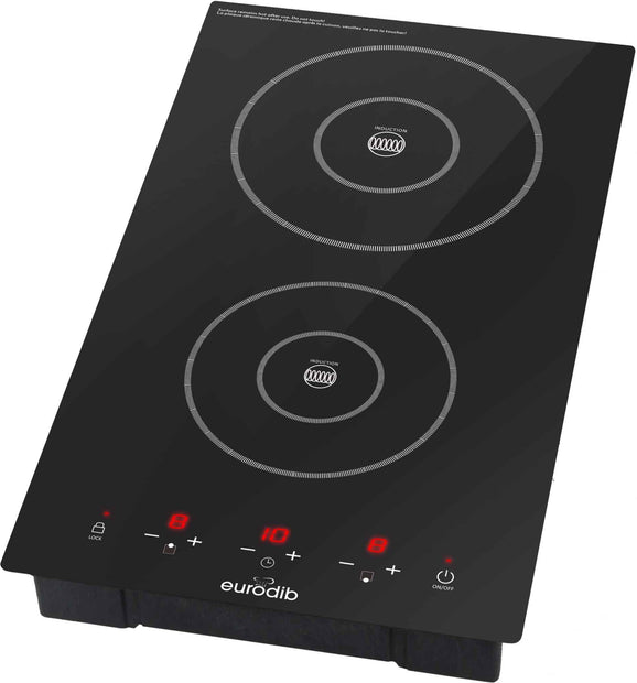 Eurodib - 3100 W Drop-In Induction Cooker with Double Burner - DDI3100