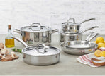 HENCKELS - 10 PC Real Clad Tri Ply Cookware Set - 40870-004