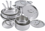 HENCKELS - 10 PC Real Clad Tri Ply Cookware Set - 40870-004