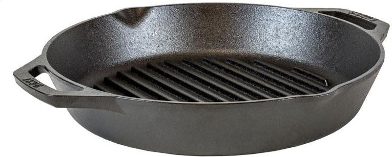 Lodge - 10.25" Dual Handle Cast Iron Grill Pan - L8GPL