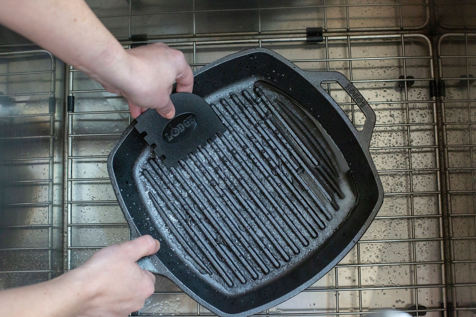 Lodge - Cast Iron Grill Pan Scrapers - SCRAPERGPK