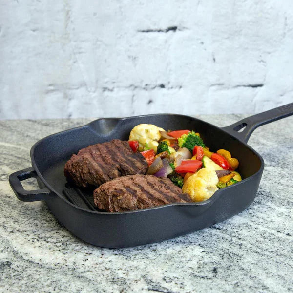 Meyer - 25 cm Cast Iron Grill Pan - 47763