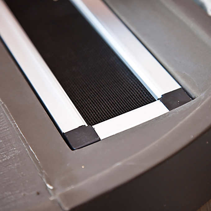 RTS Home Accents 50 Gallon Dual Brass Spigot Rain Barrel, Woodgrain with Black Stripes Color