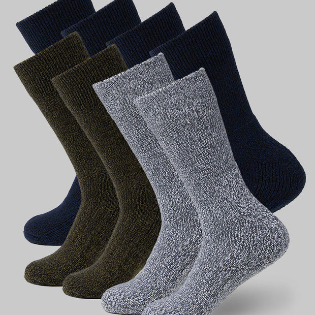4-PACK THERMAL COMFORT CREW SOCKS