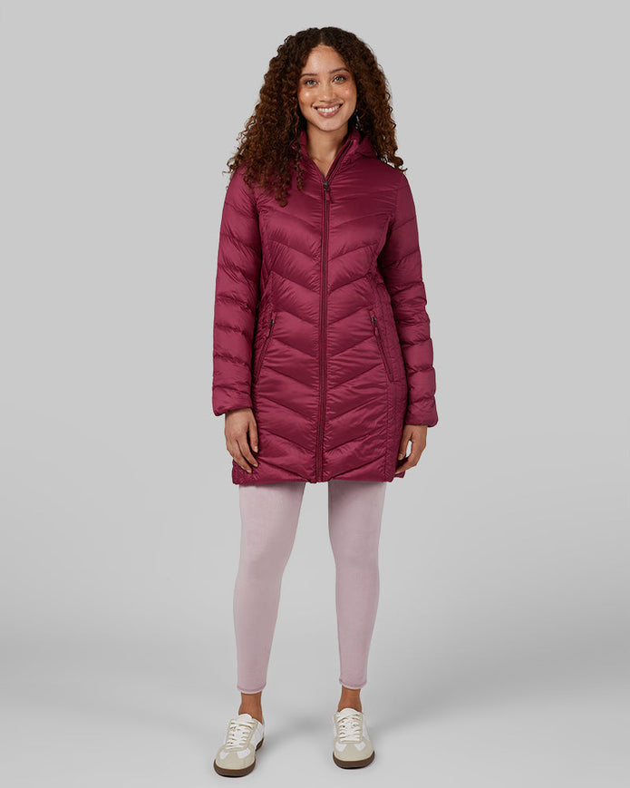 WOMEN'S ULTRA-LIGHT DOWN PACKABLE 3/4 JACKET