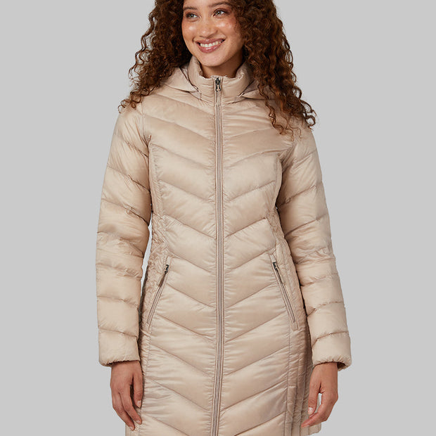 WOMEN'S ULTRA-LIGHT DOWN PACKABLE 3/4 JACKET