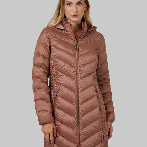 WOMEN'S ULTRA-LIGHT DOWN PACKABLE 3/4 JACKET