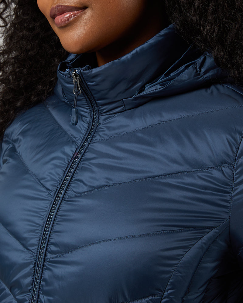 WOMEN'S ULTRA-LIGHT DOWN PACKABLE 3/4 JACKET