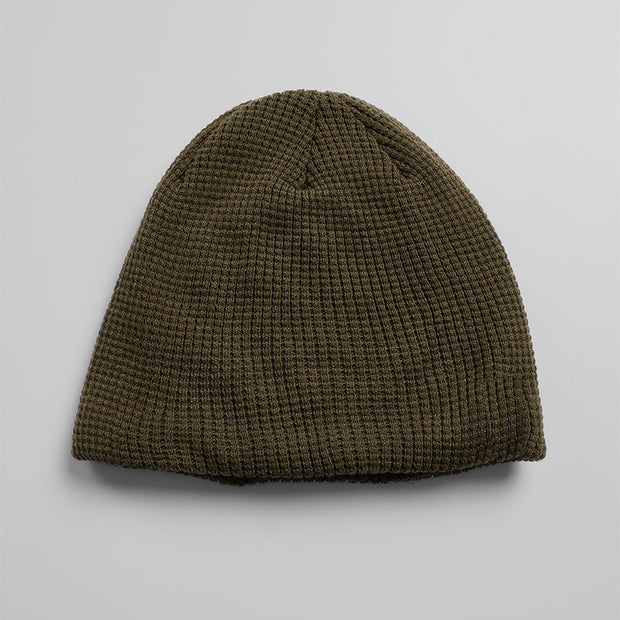 WAFFLE SHERPA-LINED BEANIE