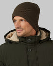 WAFFLE SHERPA-LINED BEANIE