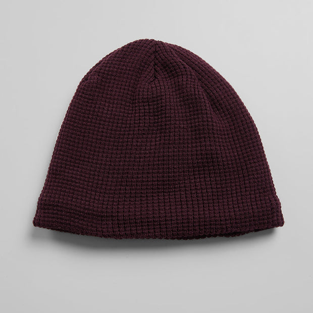 WAFFLE SHERPA-LINED BEANIE