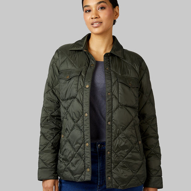WOMEN'S LIGHTWEIGHT PACKABLE SHIRT JACKET