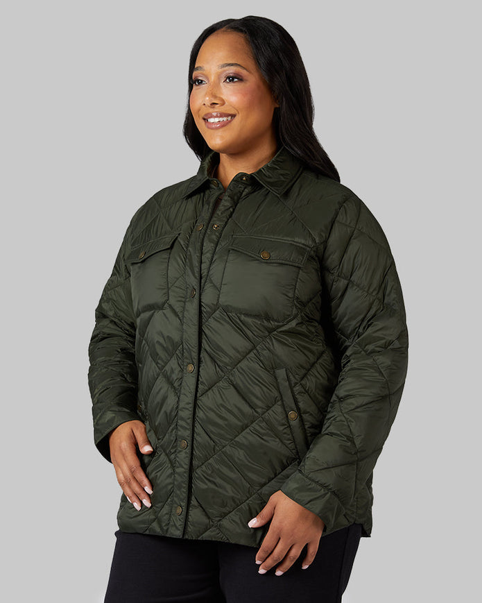 WOMEN'S LIGHTWEIGHT PACKABLE SHIRT JACKET