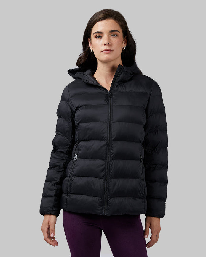 WOMEN'S LIGHTWEIGHT PACKABLE HOODED JACKET