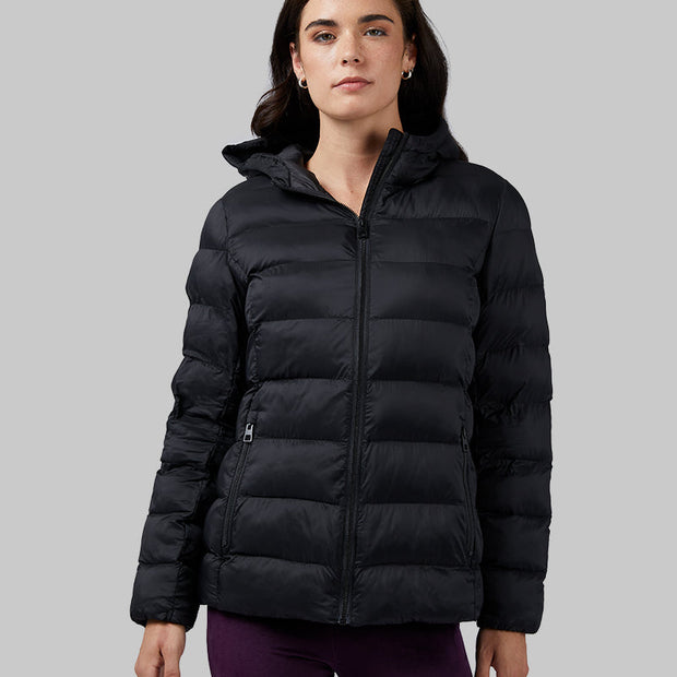 WOMEN'S LIGHTWEIGHT PACKABLE HOODED JACKET