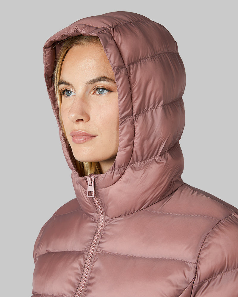 WOMEN'S LIGHTWEIGHT PACKABLE HOODED JACKET