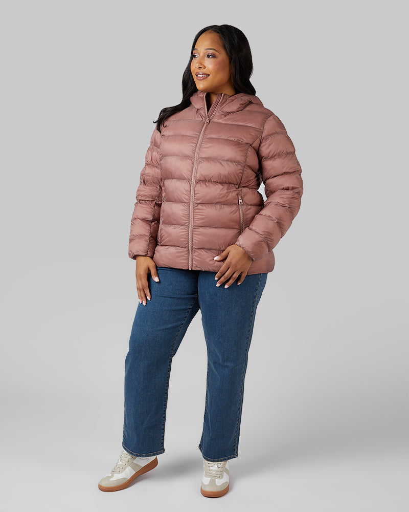 WOMEN'S LIGHTWEIGHT PACKABLE HOODED JACKET