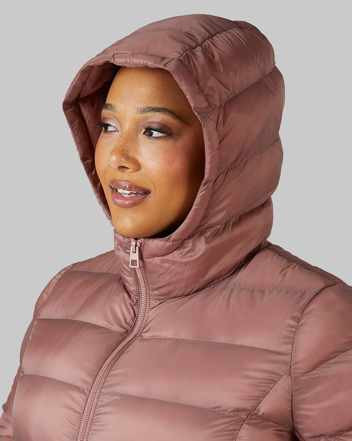WOMEN'S LIGHTWEIGHT PACKABLE HOODED JACKET