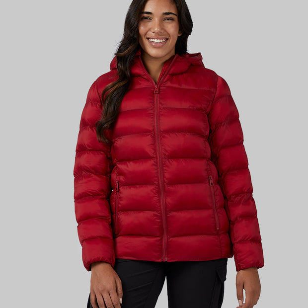 WOMEN'S LIGHTWEIGHT PACKABLE HOODED JACKET