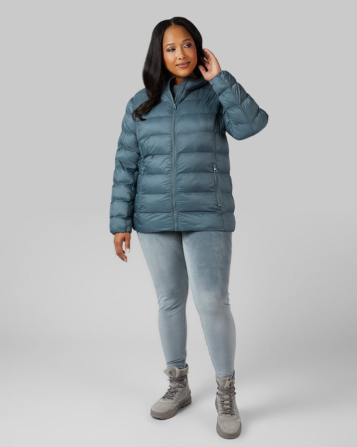 WOMEN'S LIGHTWEIGHT PACKABLE HOODED JACKET