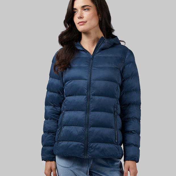 WOMEN'S LIGHTWEIGHT PACKABLE HOODED JACKET