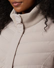 WOMEN'S MIXED MEDIA CHEVRON JACKET