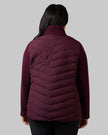 WOMEN'S MIXED MEDIA CHEVRON JACKET