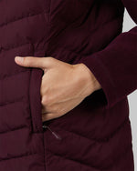 WOMEN'S MIXED MEDIA CHEVRON JACKET