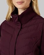 WOMEN'S MIXED MEDIA CHEVRON JACKET