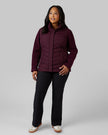 WOMEN'S MIXED MEDIA CHEVRON JACKET