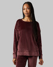 WOMEN'S SOFT VELOUR CREW TOP