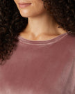 WOMEN'S SOFT VELOUR CREW TOP