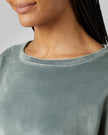 WOMEN'S SOFT VELOUR CREW TOP