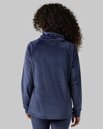WOMEN'S SOFT VELOUR FUNNEL NECK TOP