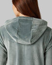 WOMEN'S SOFT VELOUR HOODED FULL-ZIP