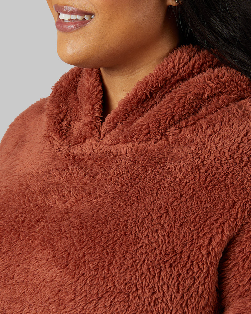 WOMEN'S SOFT SHERPA PULLOVER HOODIE