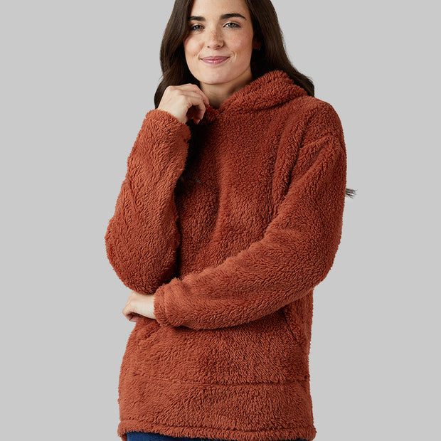 WOMEN'S SOFT SHERPA PULLOVER HOODIE
