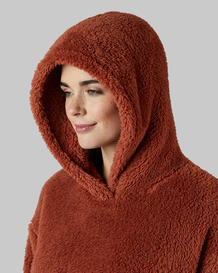 WOMEN'S SOFT SHERPA PULLOVER HOODIE