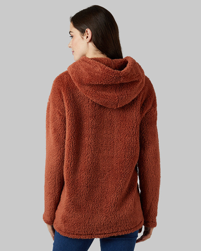 WOMEN'S SOFT SHERPA PULLOVER HOODIE