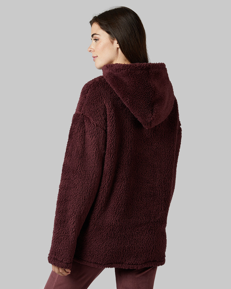 WOMEN'S SOFT SHERPA PULLOVER HOODIE