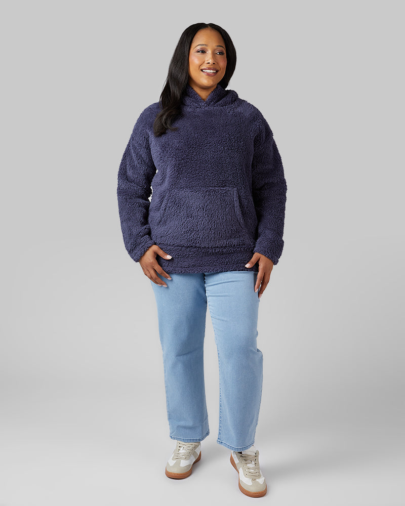 WOMEN'S SOFT SHERPA PULLOVER HOODIE